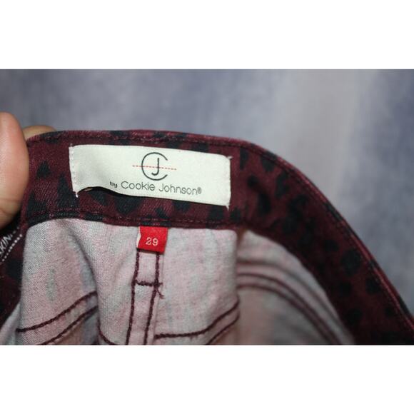 Cookie Johnson Leopard Skinny Jeans Animal Print Cheetah Woman 8/29 - Picture 6 of 7